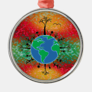 Earth Day ~ Sunrise Metal Ornament