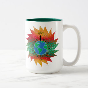 Earth Day ~ Sunrise Two-Tone Coffee Mug