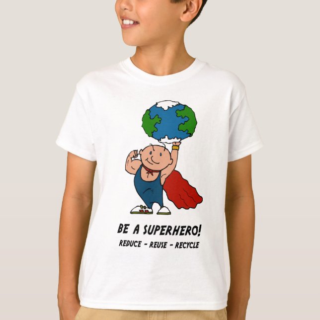 Earth Day Superhero t-shirt (Front)