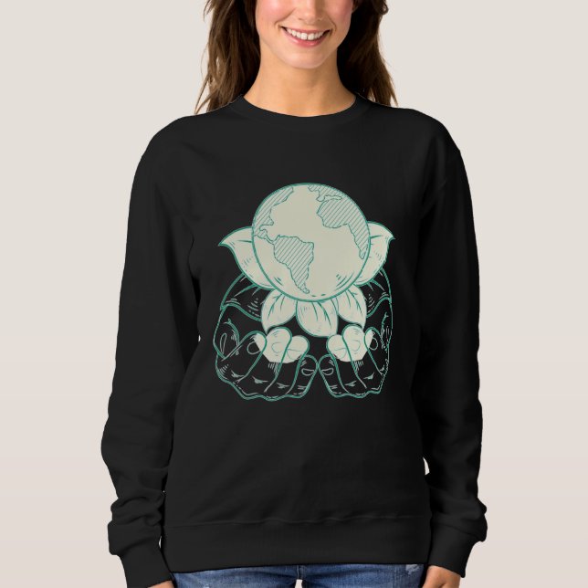 earth day teacher sweatshirt (Front)