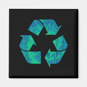 Earth Day Tie Dye Recycle Symbol Recycle Tie Dye E Magnet