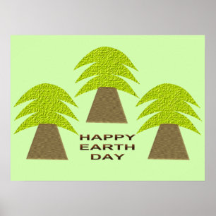 Earth Day Trees Poster