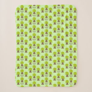 Earth Day Trees Sherpa Blanket