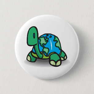 Earth Day Turtle 2 Inch Round Button