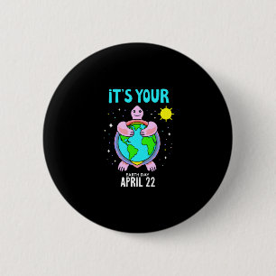 Earth Day Turtle Design April 22 For Nature Lovers 2 Inch Round Button