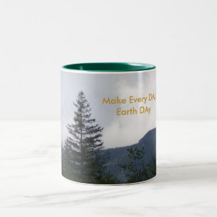 Earth Day Two-Tone Coffee Mug