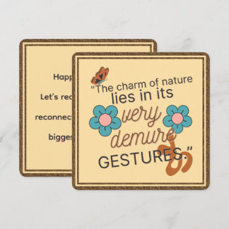 Earth Day, Very Demure Very Cutesy Very Mindful Holiday Card