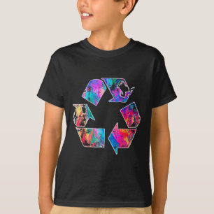 Earth Day Vintage Recycle Reduce Reuse Waste Logo T-Shirt