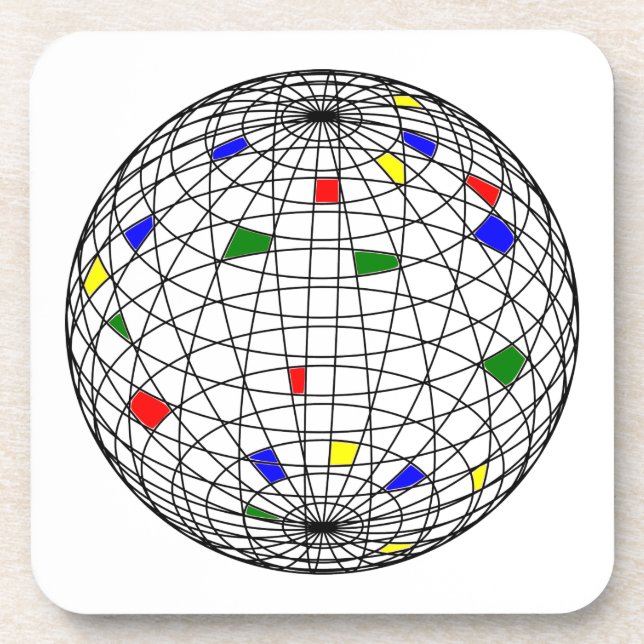 Earth Day,wireframe Coaster (Front)