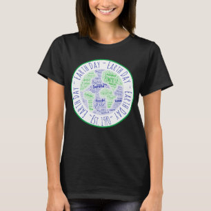 Earth Day Word Art T-Shirt