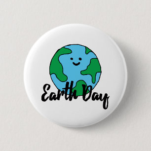 Earth Day World Ecofriendly Icon Happy Earth Clipa 2 Inch Round Button