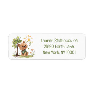 Earth Day Yorkie Dog Gardening
