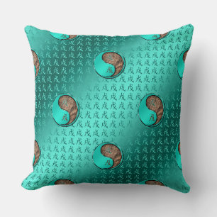 Earth Dog Throw Pillow