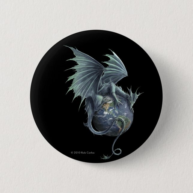 Earth Dragon Button (Front)