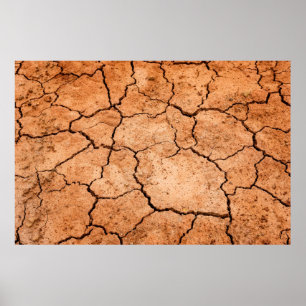Earth drought floor dryness poster