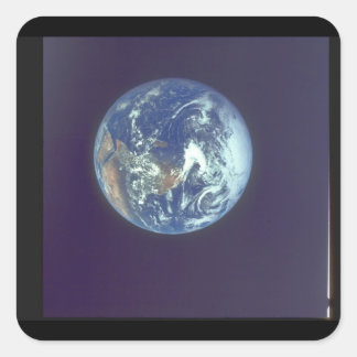 Earth. (earth;planet_Space Square Sticker
