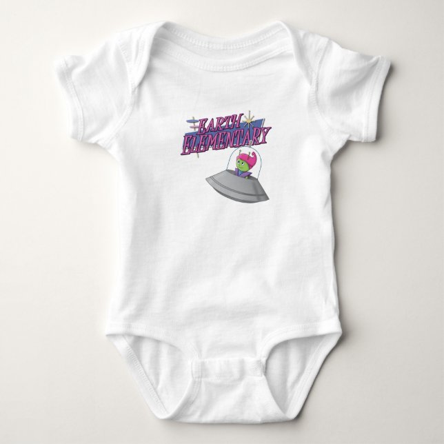 Earth Elementary Baby One Piece Bodysuit (Front)