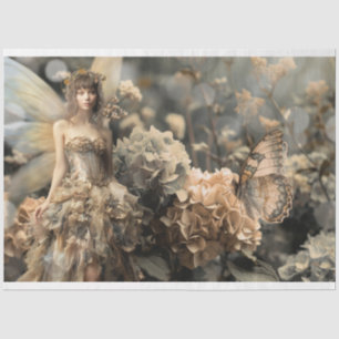 Earth Fairy Portrait, Hydrangea Garden Tissue Paper