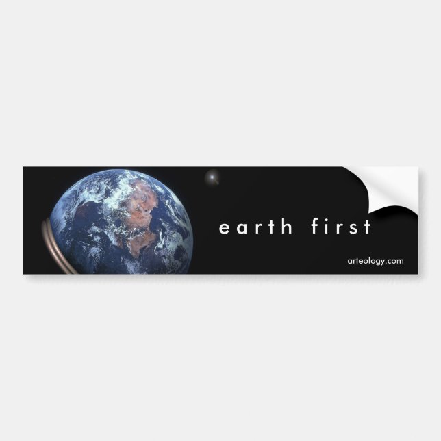 earth first bumper sticker (Front)