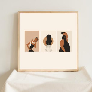 Earth & Form – Minimalist Botanical Art III Poster