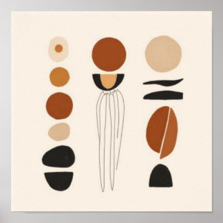 Earth & Form – Minimalist Botanical Art VII Poster