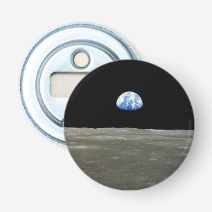 Earth from Moon in Black Space: Earthrise Bottle Opener