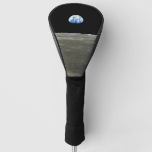 Earth from Moon in Black Space: Earthrise Golf Head Cover