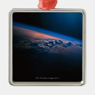 Earth from Outer Space 2 Metal Ornament