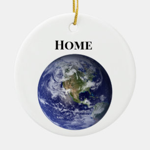 Earth from Space, Blue Marble by NASA Ceramic Ornament