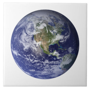 Earth from Space, Blue Marble by NASA Tile