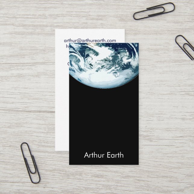 Earth from Space Card (Front/Back In Situ)