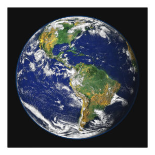 EARTH FROM SPACE Custom Photo Enlargement Print