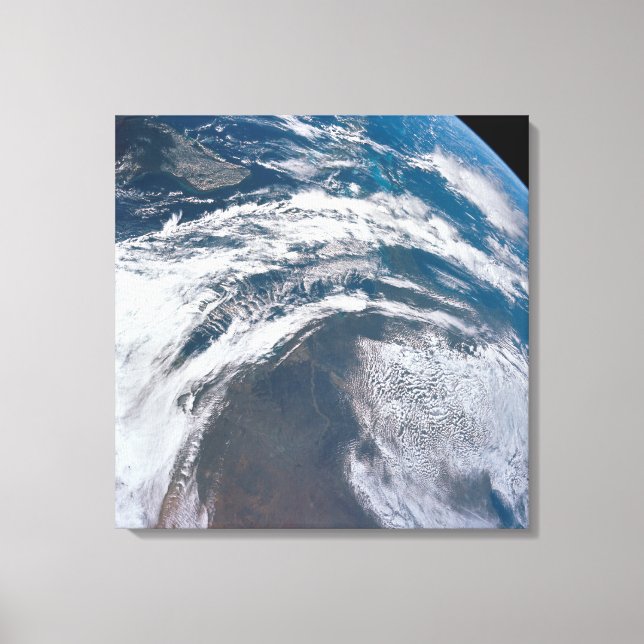 Earth From The Apollo 12 Spacecraft. Canvas Print (Front)