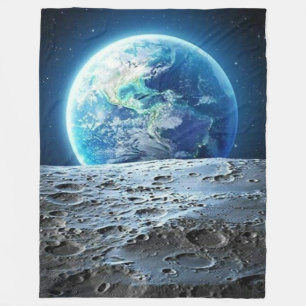 EARTH from the MOON Fleece Blanket