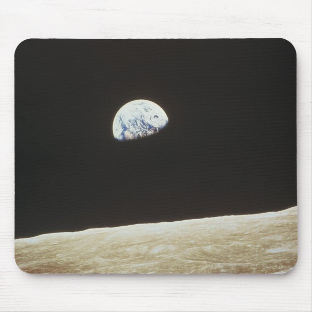 Earth from the Moon Mouse Pad (Front)