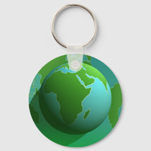 Earth Globe Keychain