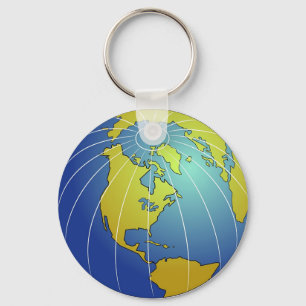 Earth Globe Keychain