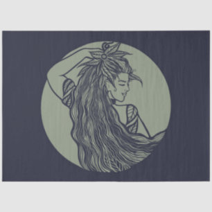 Earth Goddess Green Witch Pagan Druid Witches      Tissue Paper