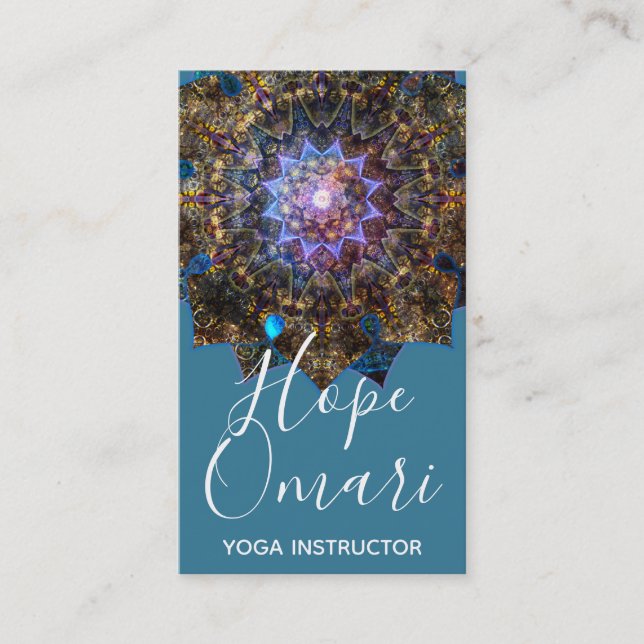Earth Goddess Mandala  Business Card (Front)