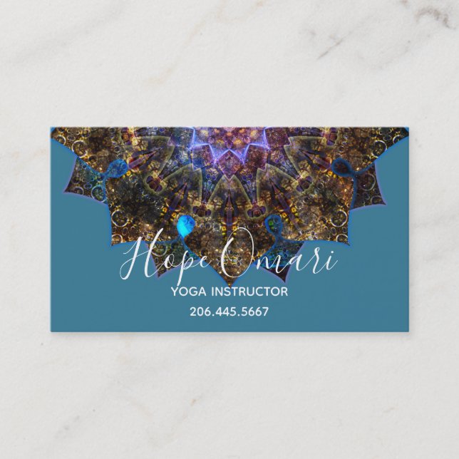 Earth Goddess Mandala  Business Card (Front)