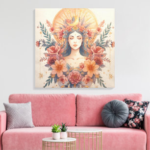 Earth Goddess Wall Art  Divine Feminine Boho Decor