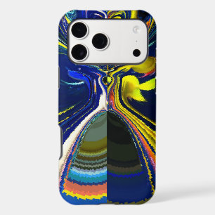 Earth Gold et Cool Blue Fluid Art Abstrait Imprime
