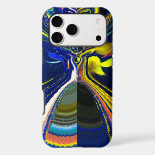 Earth Gold et Cool Blue Fluid Art Abstrait Imprime