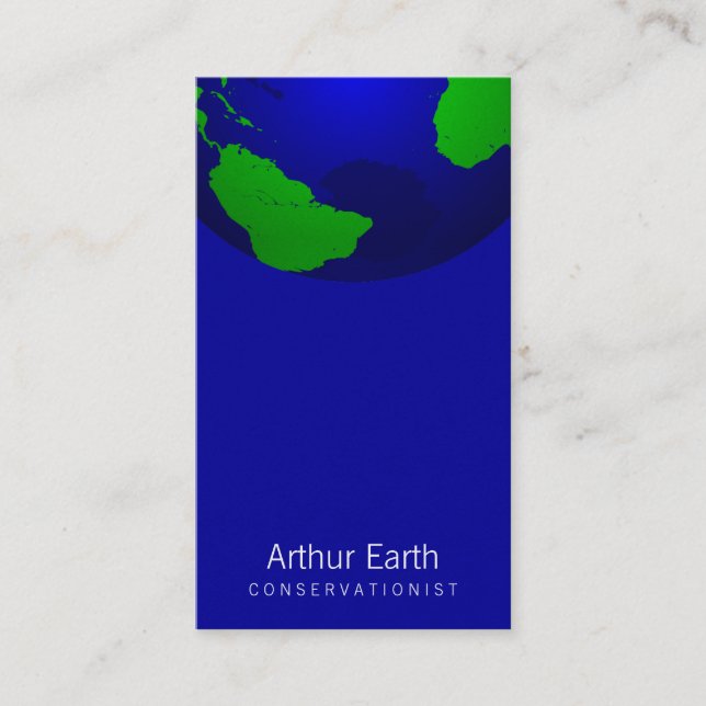 Earth Graphic Business Card (Front)