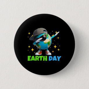 Earth Happy Day Funny Earth Day Kids Toddler Boys 2 Inch Round Button