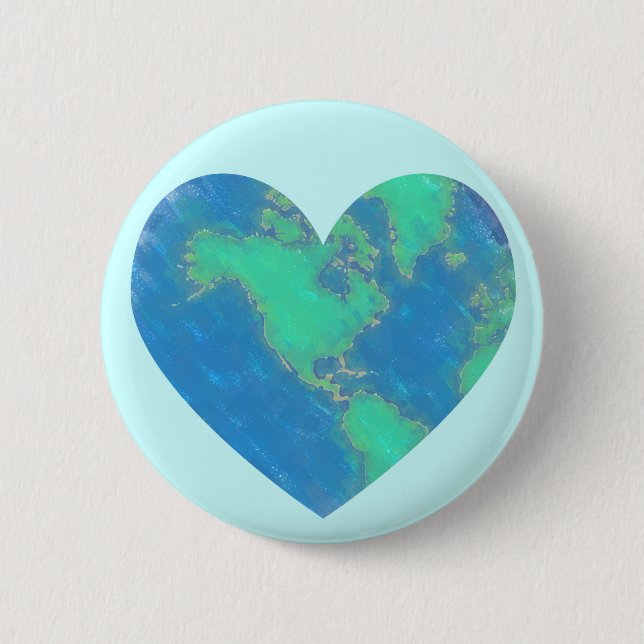 Earth Heart Button (Front)