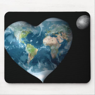 Earth Heart Mouse Pad