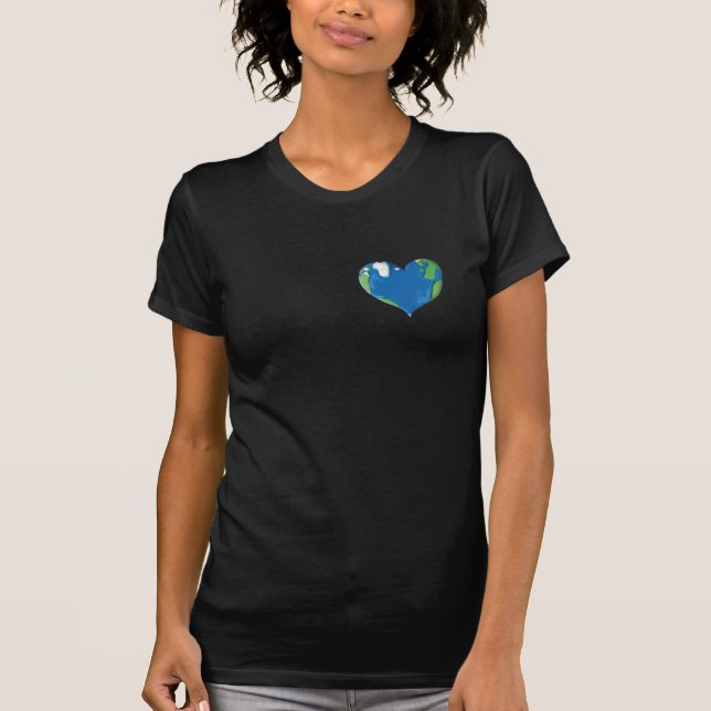 earth heart t shirt (Front)