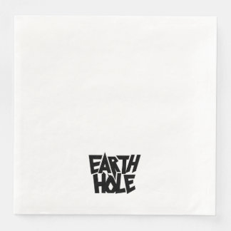 Earth Hole paper napkin