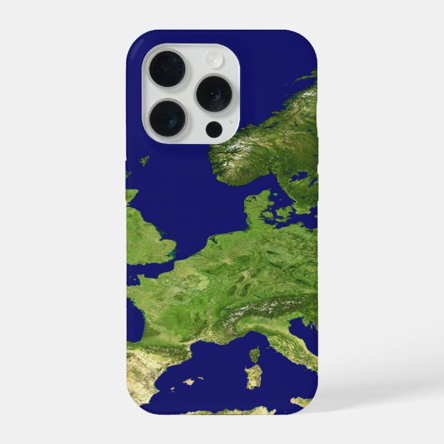 Earth image maps  iPhone case (Back)